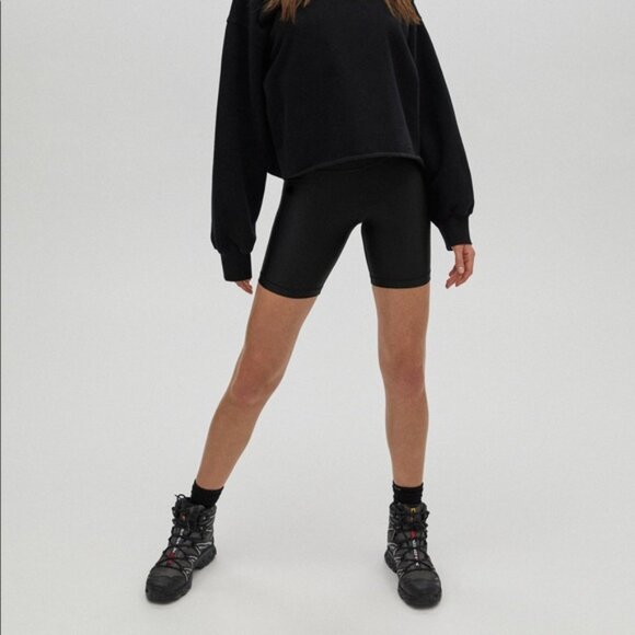 Aritzia Wilfred Mackenzie Black XX-Small Women's Knit Bicycle Shorts EUC - Picture 14 of 14